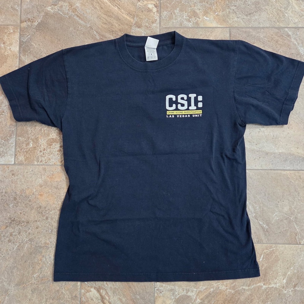 CSI Crime Scene Investigation Las Vegas Unit T-Shirt Mens Size L